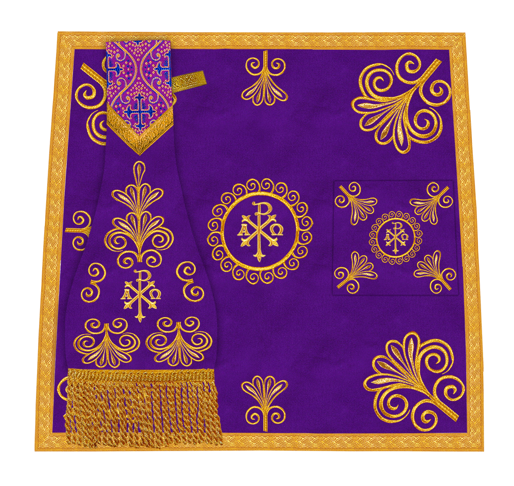 Elegant mass set with rich embroidery - Flourish collection