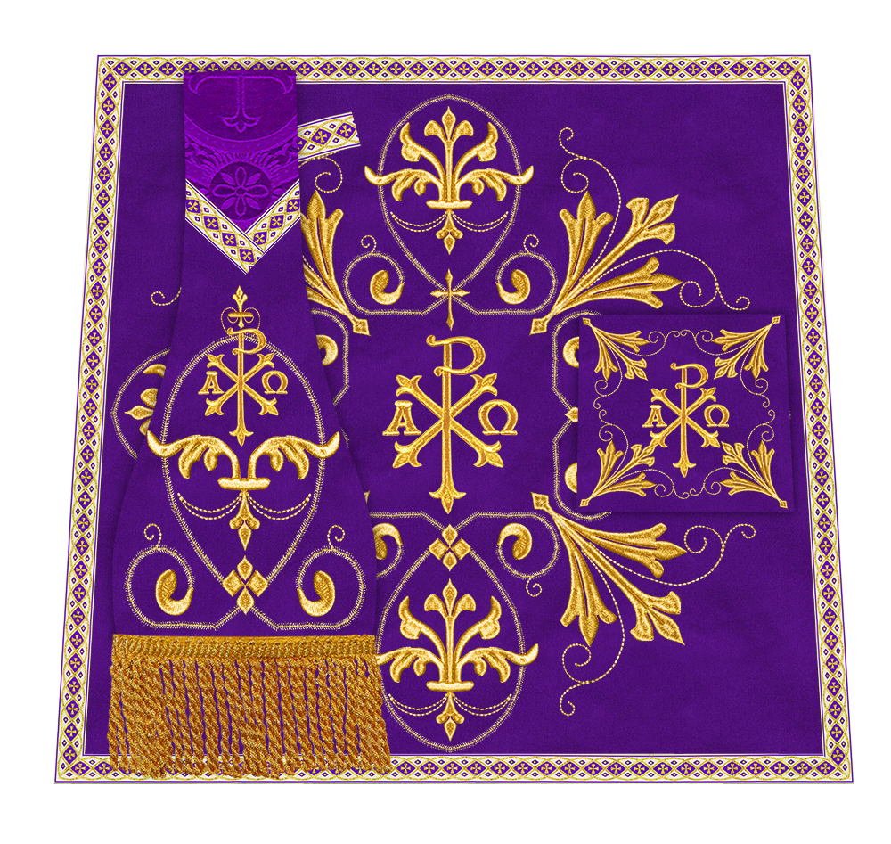 Spiritual Embroidery Mass Set Vestment