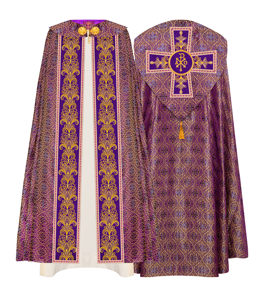 Gothic Cope vestments with Spiritual Motifs and Trims