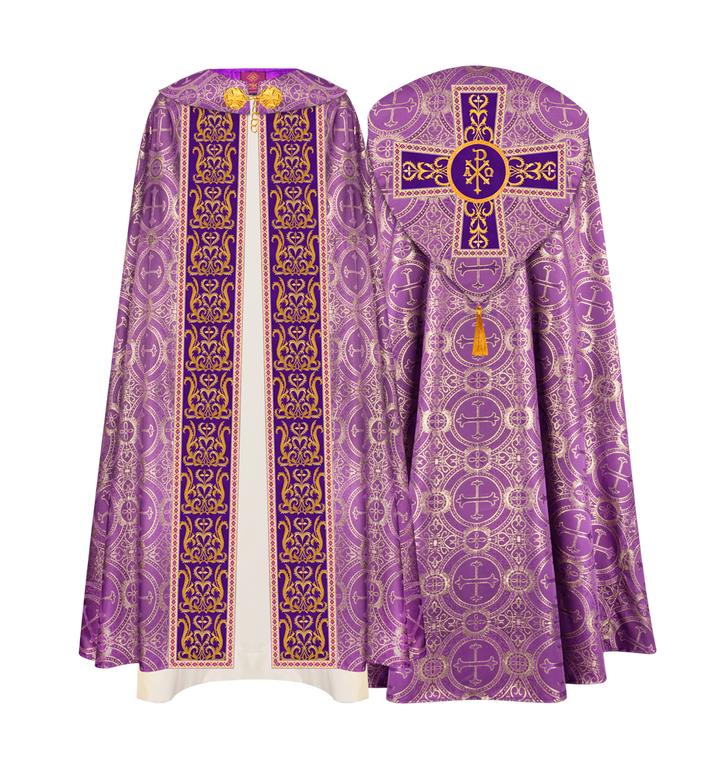 GOTHIC COPE VESTMENTS WITH ADORNED ORPHREY
