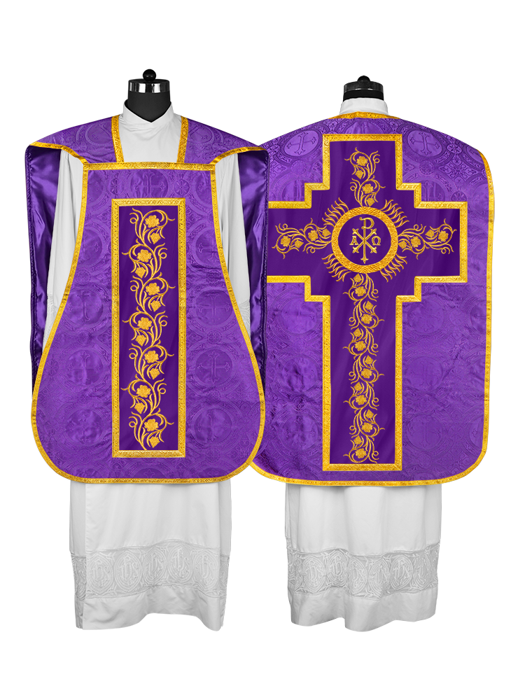 Catholic fiddleback chasuble vestment - Grapes collection