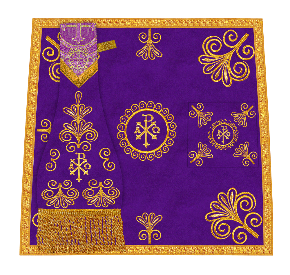 Elegant mass set with rich embroidery - Flourish collection