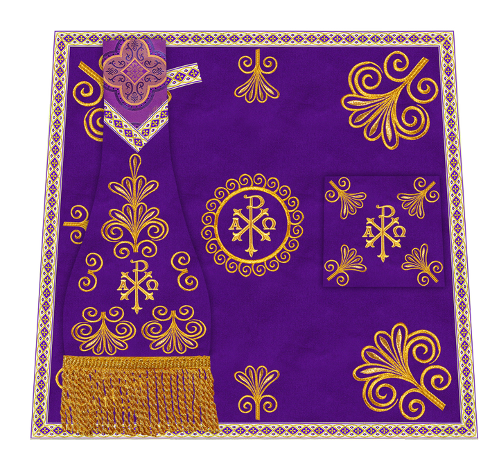 Ornate Embroidery Mass Set with Motif