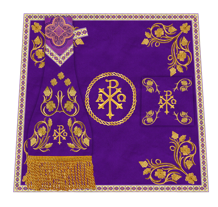 Grapes Embroidery Mass set with Motif
