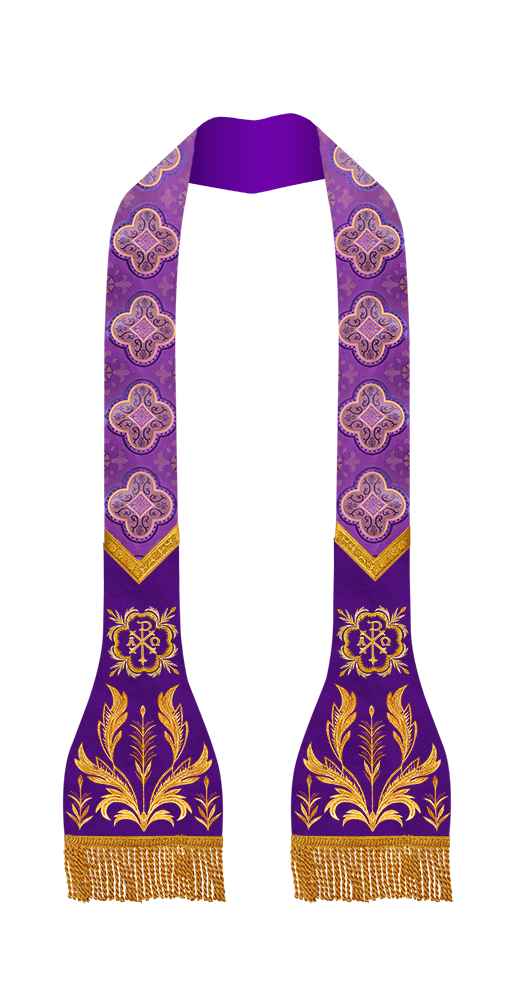 Elegant Roman stole - Sanctus collection