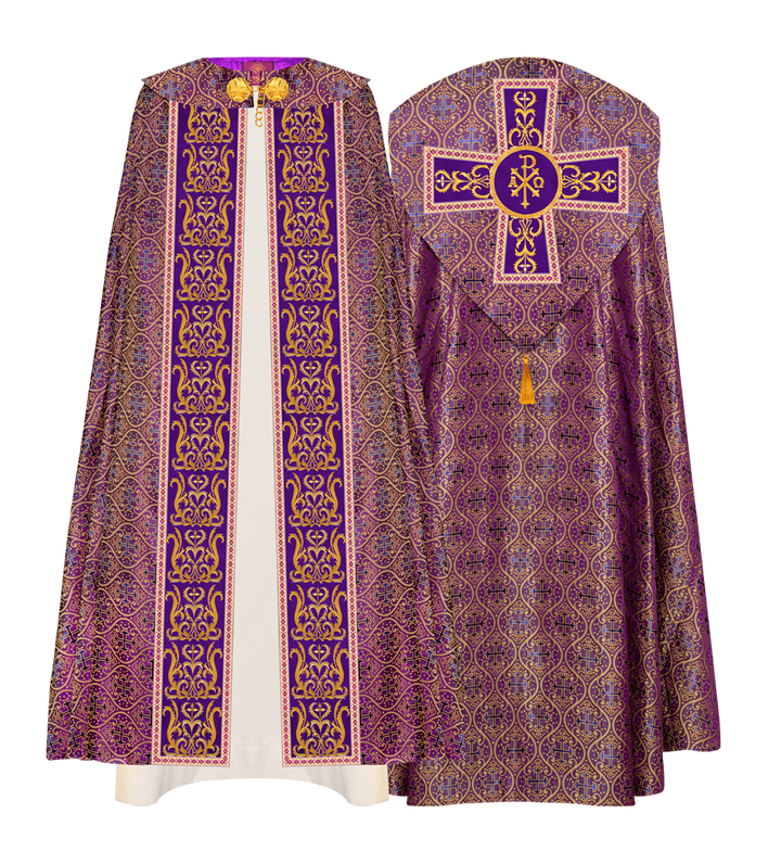 GOTHIC COPE VESTMENTS WITH ADORNED ORPHREY