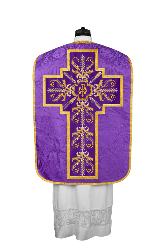 Chasuble Roman Fiddleback Vestment - Sanctus Collection
