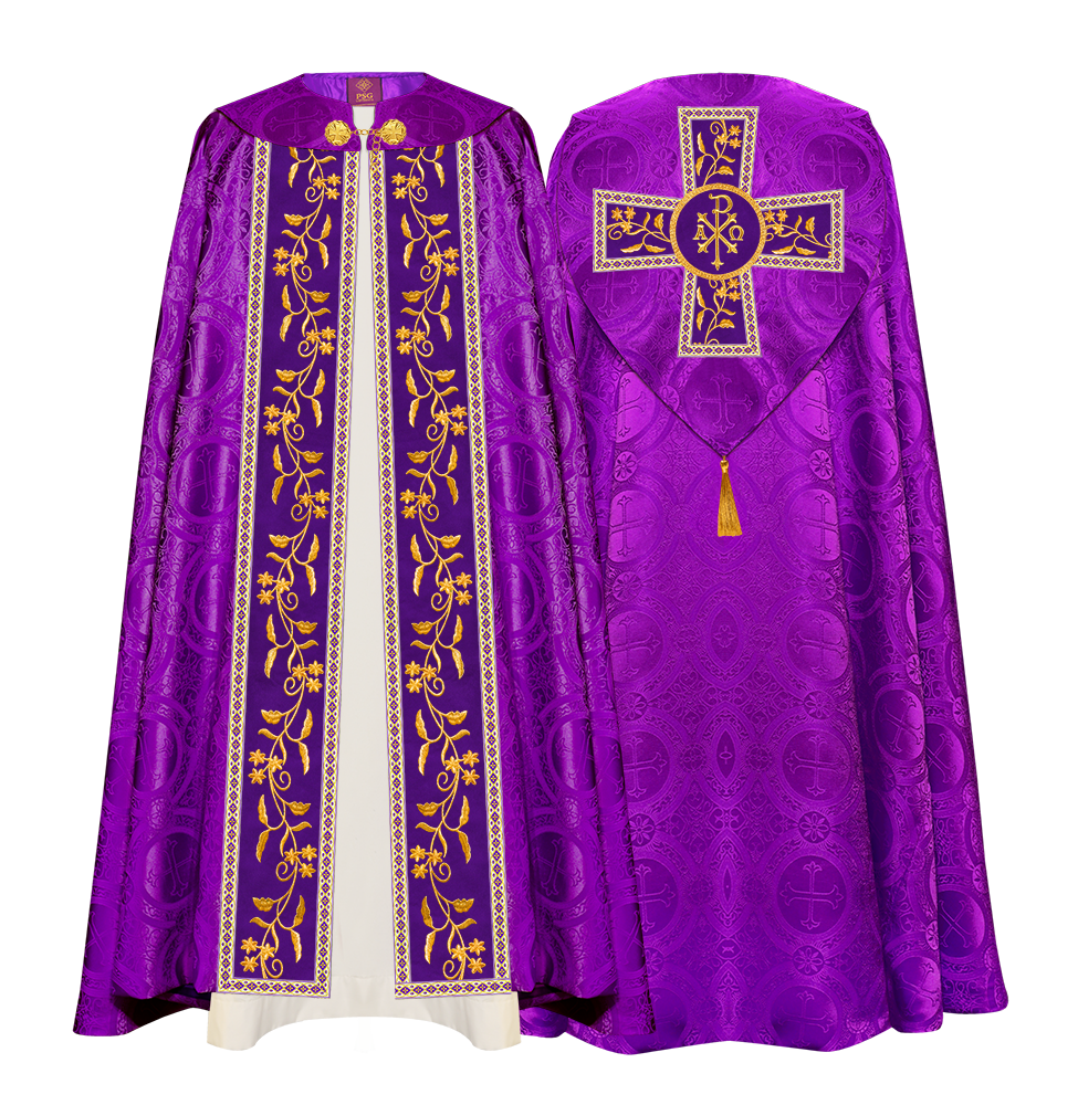 GOTHIC COPE VESTMENTS ORNATED WITH FLORAL DESIGN