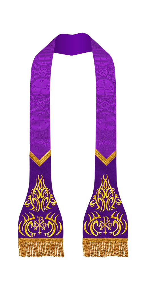 Roman stole with golden embroidery - Angelic collection