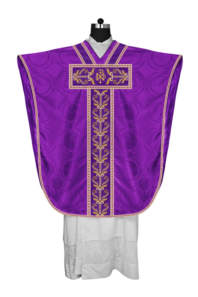 BORROMEAN CHASUBLE VESTMENT WITH LITURGICAL TRIMS