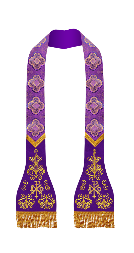 Roman stole with golden embroidery - Flourish collection
