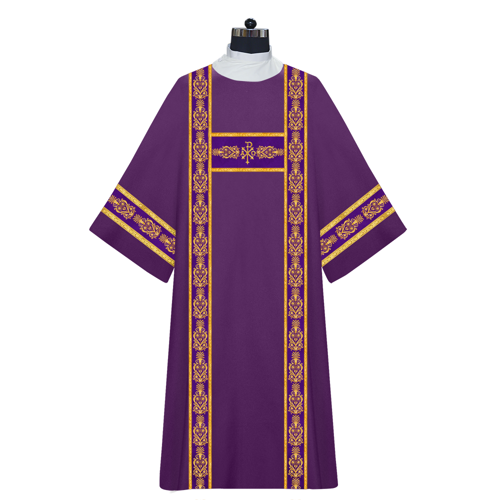 DEACON DALMATICS WITH ORNATE EMBROIDERY