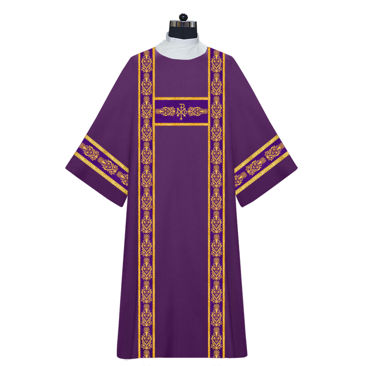 DEACON DALMATICS WITH ORNATE EMBROIDERY