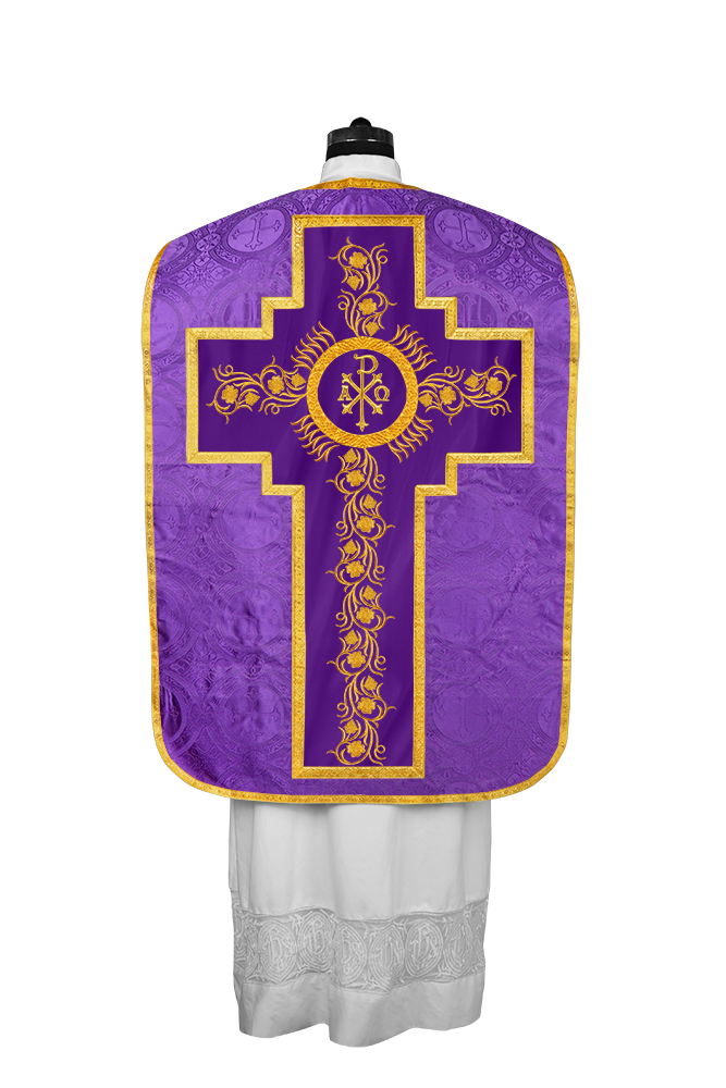 Catholic fiddleback chasuble vestment - Grapes collection
