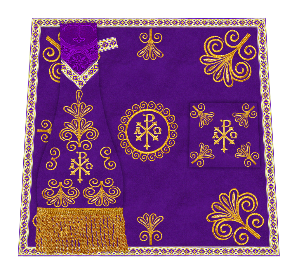 Ornate Embroidery Mass Set with Motif