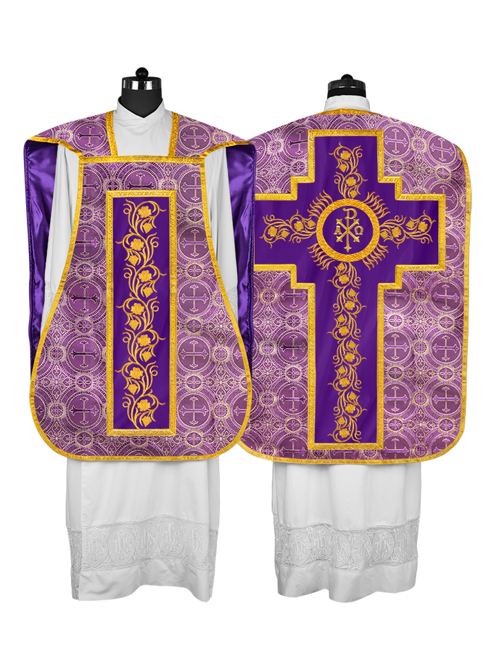 Catholic fiddleback chasuble vestment - Grapes collection