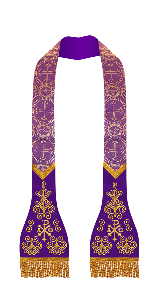 Roman stole with golden embroidery - Flourish collection