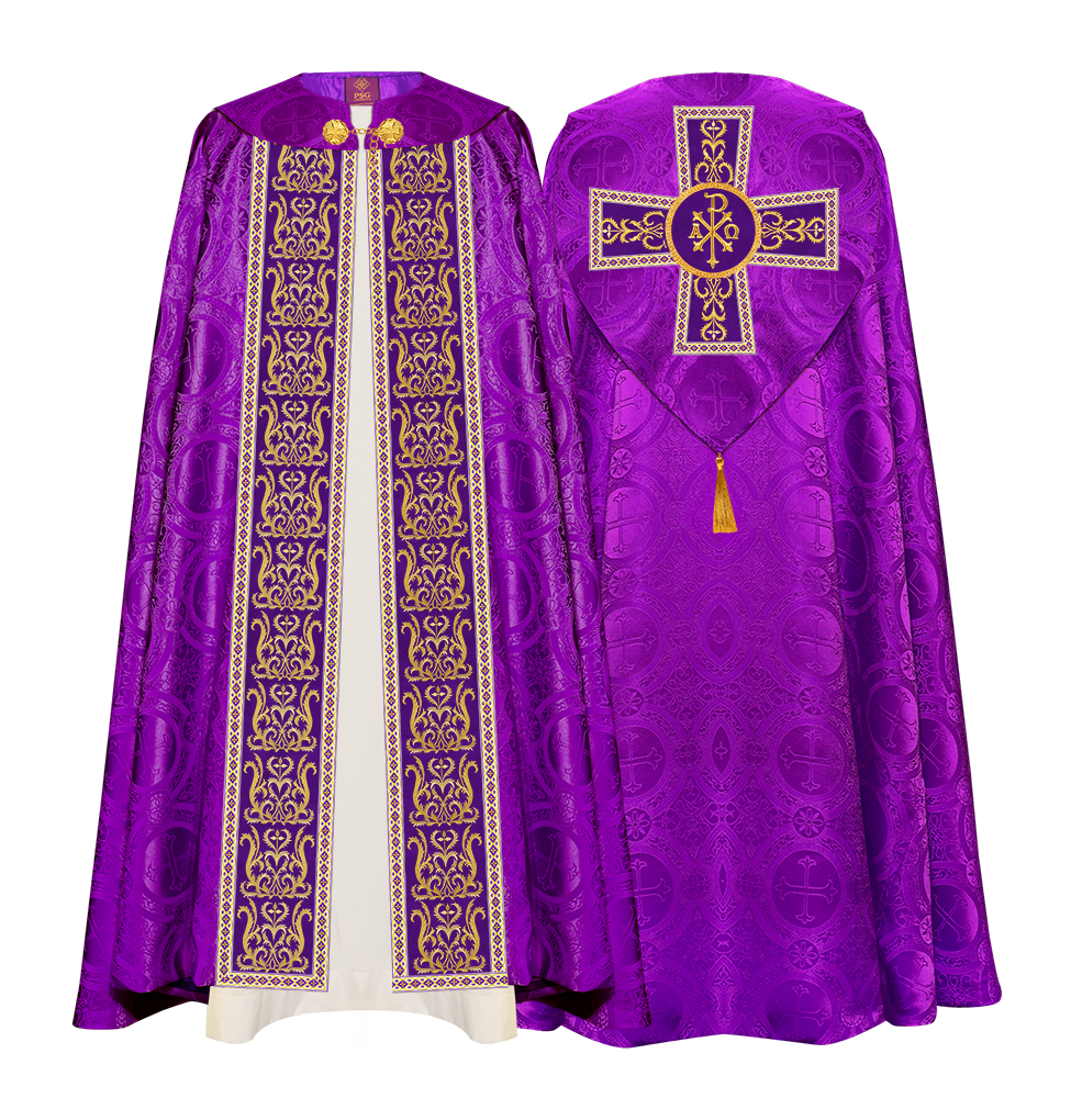 GOTHIC COPE VESTMENTS WITH ADORNED ORPHREY