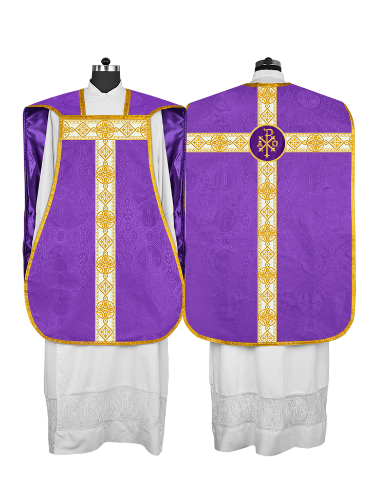 Fiddleback Vestment adorned with lace