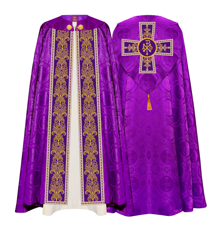 Gothic Cope vestments with Spiritual Motifs and Trims