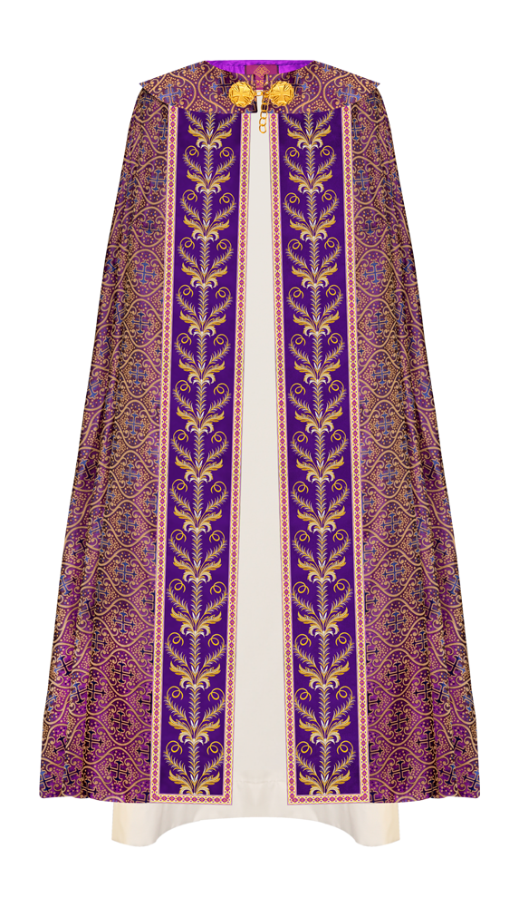 GOTHIC COPE VESTMENTS ADORNED WITH DETAILED BRAIDS