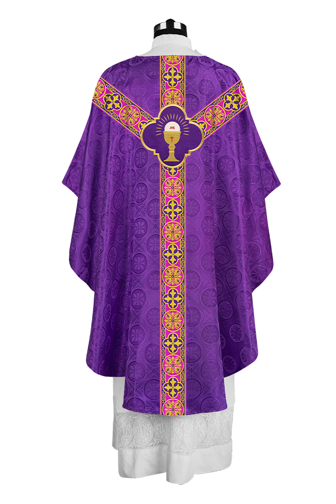 Gothic Chasuble with Y-type Designer Orphrey and Motif