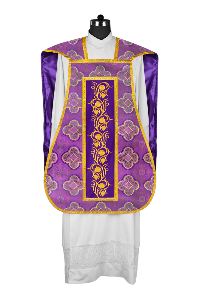 Catholic fiddleback chasuble vestment - Grapes collection