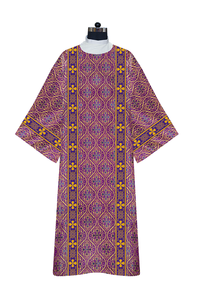 Deacon dalmatics vestments with woven braids