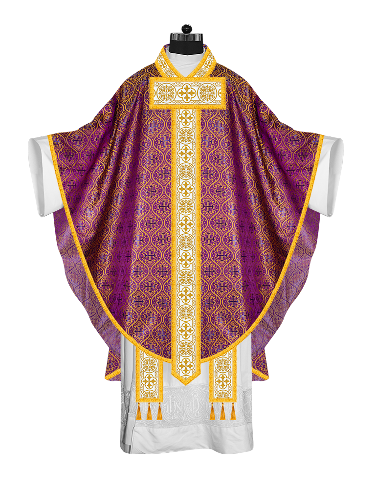 Gothic Chasuble with Elegant Braided orphrey