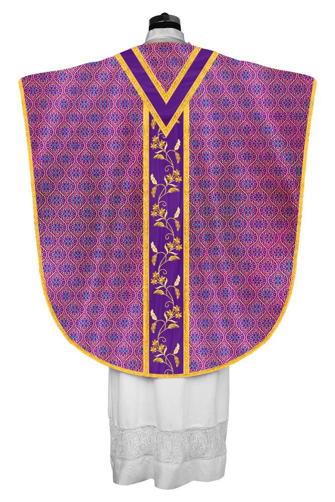 BORROMEAN CHASUBLE WITH FLORAL DESIGN