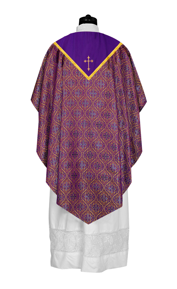 Pugin Chasuble with Adorned Orphrey