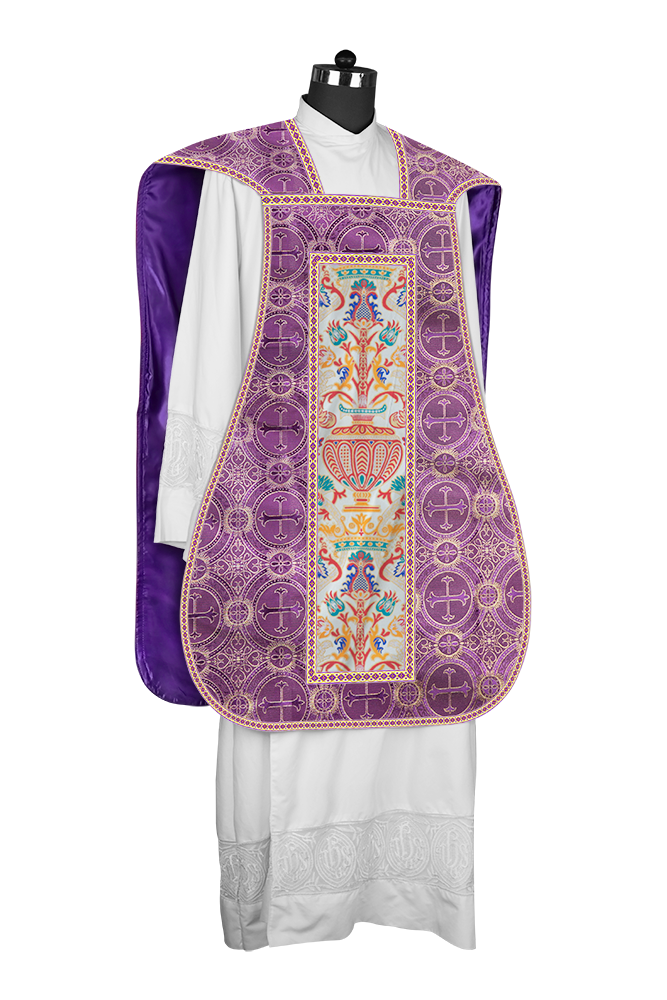 Coronation Tapestry Roman Chasuble with Braided Trims