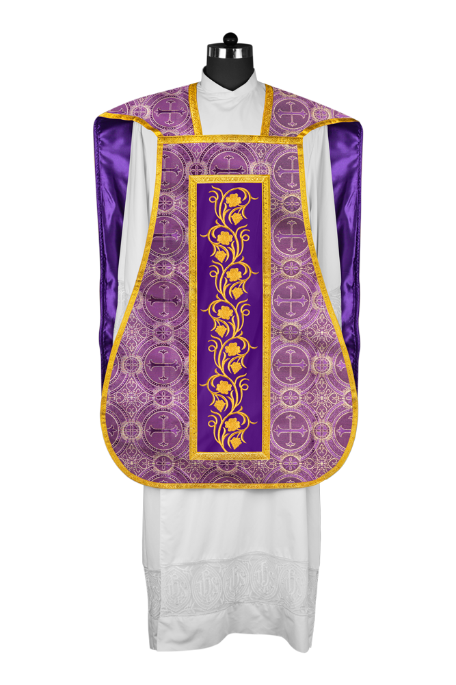 Catholic fiddleback chasuble vestment - Grapes collection