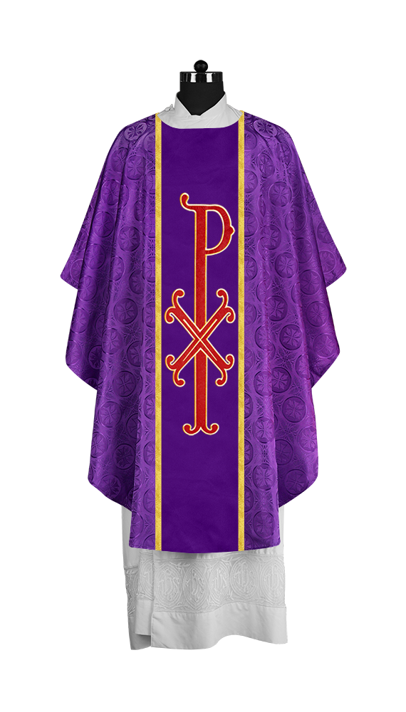 Gothic Chasuble with Ornate PAX Design