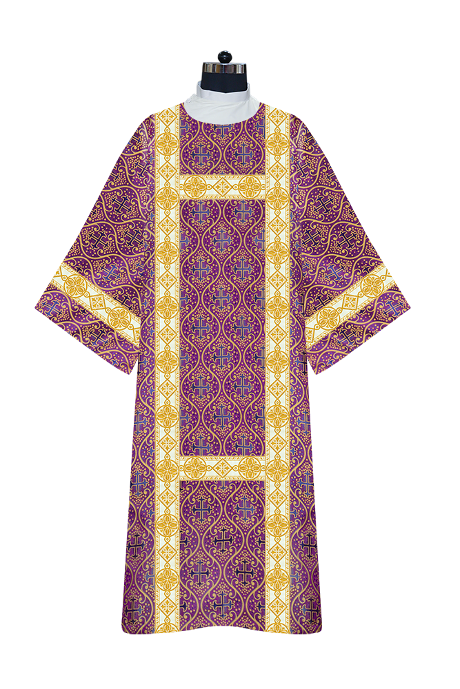 Dalmatic Vestment - White diamond lace