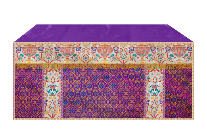 CORONATION TAPESTRY ALTAR CLOTH WITH TRIMS