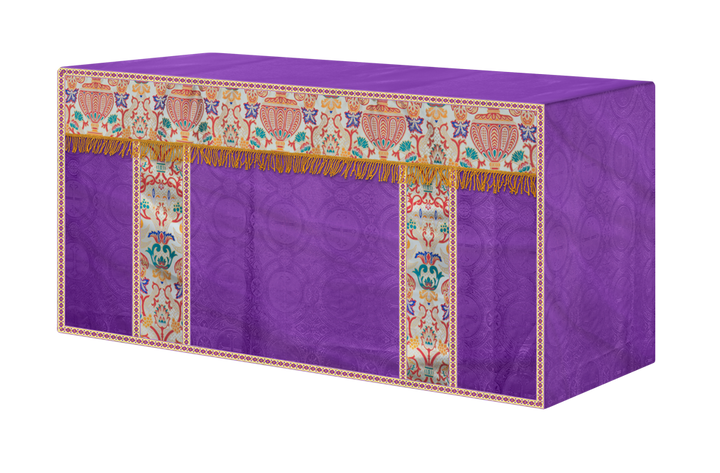 CORONATION TAPESTRY ALTAR CLOTH WITH TRIMS