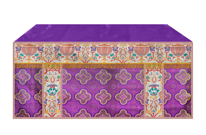 CORONATION TAPESTRY ALTAR CLOTH WITH TRIMS