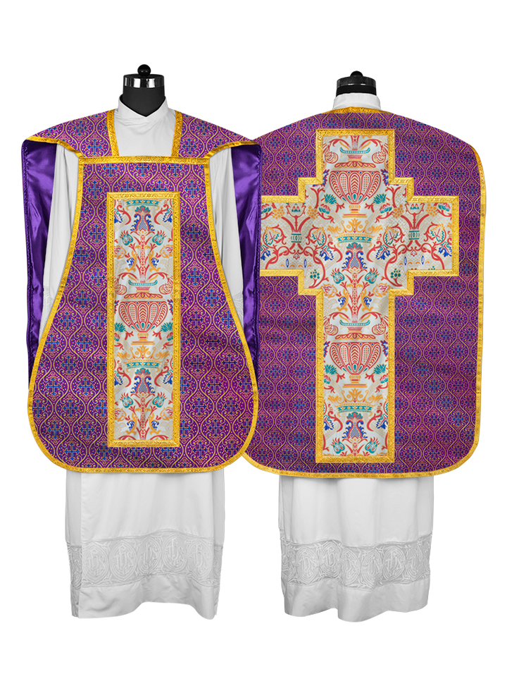 Coronation Tapestry Roman Chasuble with Braided Trims