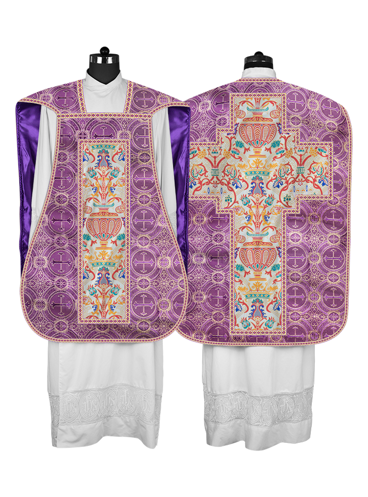 Coronation Tapestry Roman Chasuble with Braided Trims
