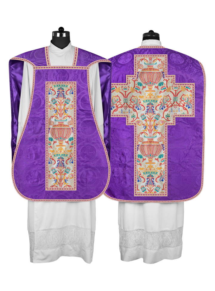 Coronation Tapestry Roman Chasuble with Braided Trims