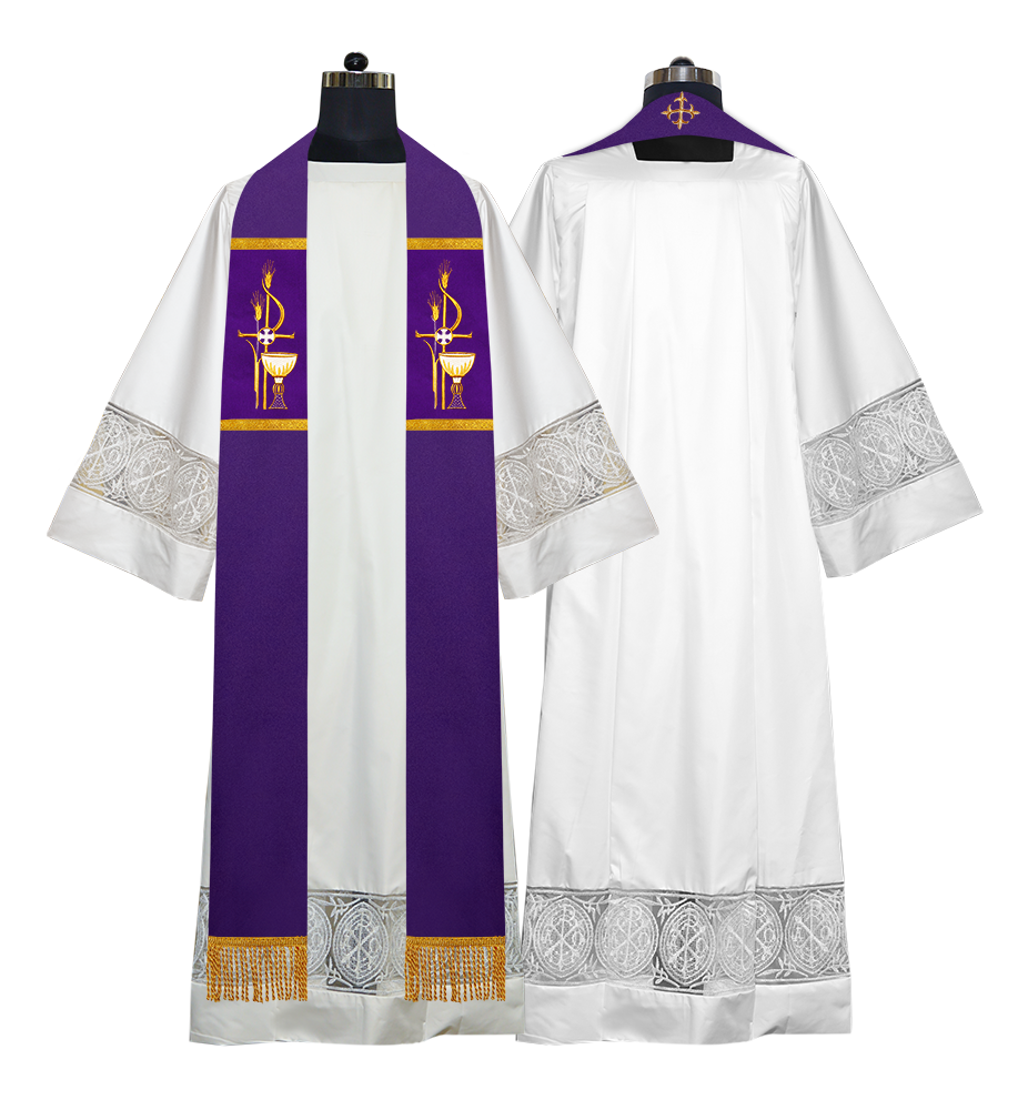 Solemn clergy overlay stole