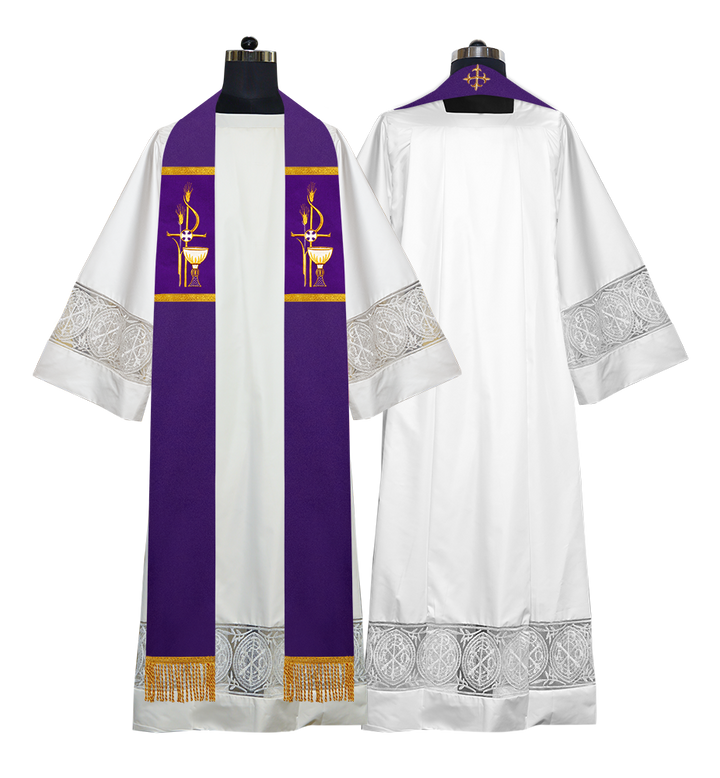 Solemn clergy overlay stole