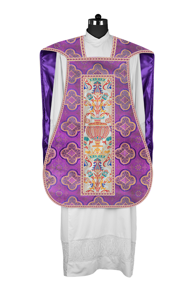 Coronation Tapestry Roman Chasuble with Braided Trims
