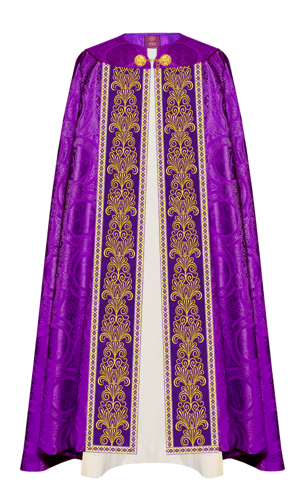 Gothic Cope vestments with Spiritual Motifs and Trims