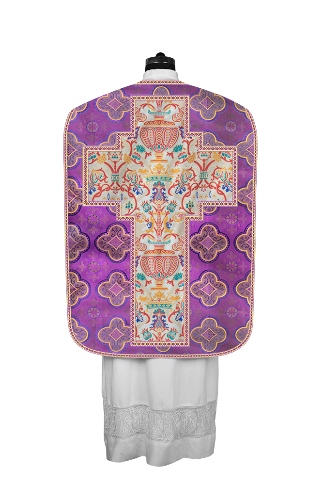 Coronation Tapestry Roman Chasuble with Braided Trims