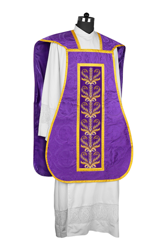 Chasuble Roman Fiddleback Vestment - Sanctus Collection
