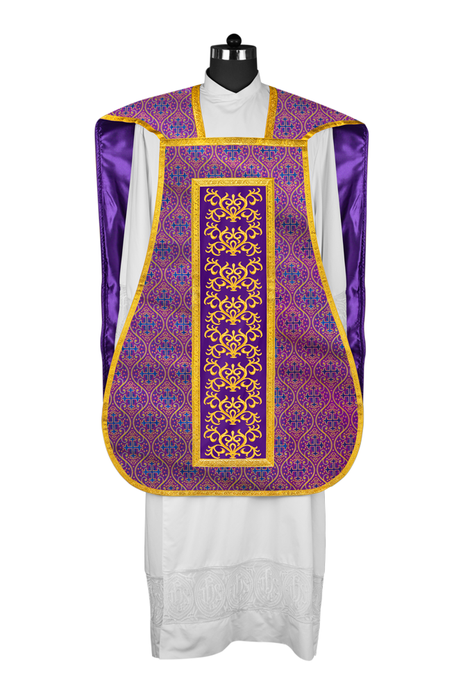 Fiddleback Vestment with Embroidered Orphrey