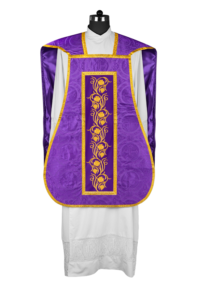 Catholic fiddleback chasuble vestment - Grapes collection