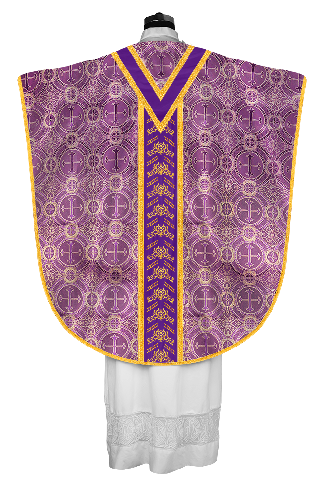 BORROMEAN CHASUBLE WITH ADORNED TRIMS